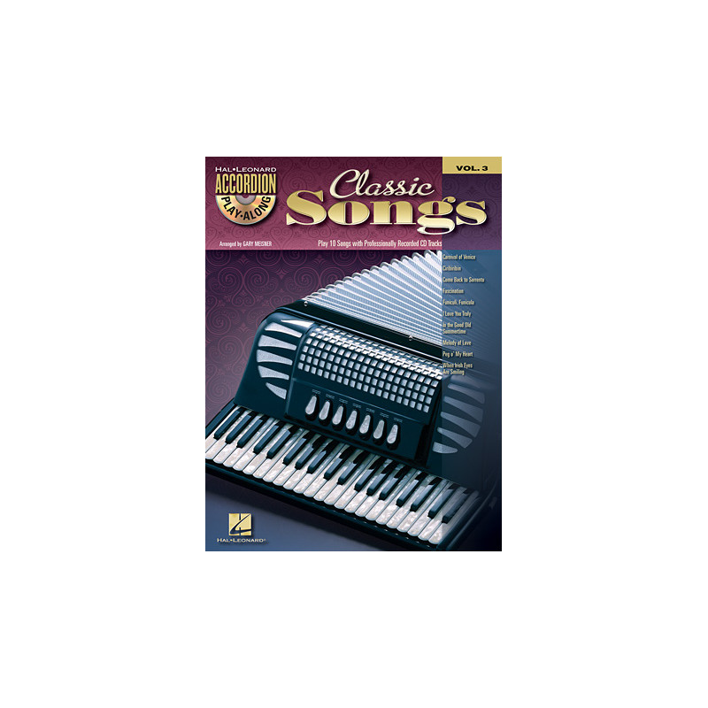 Accordion Play-Along Volume 3: Classic Songs (book/CD)