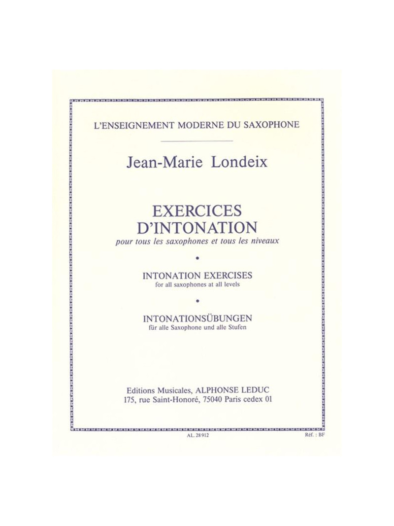 Exercices D'Intonation
