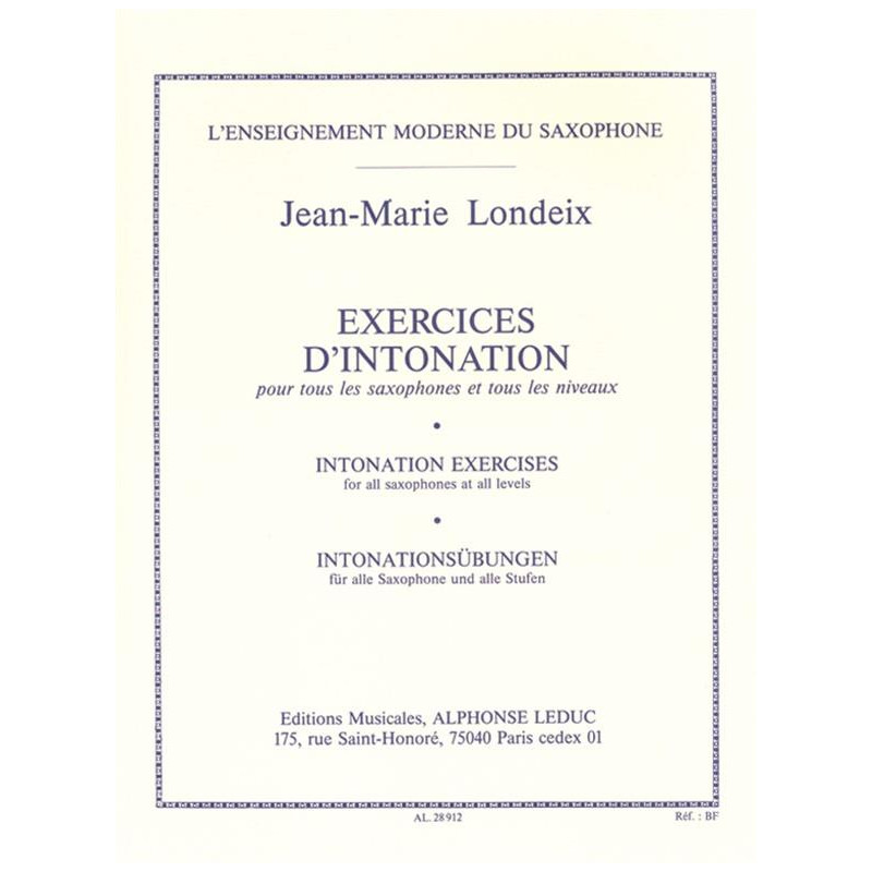 Exercices D'Intonation