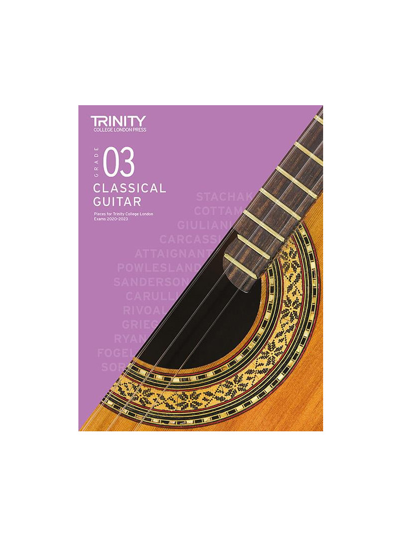 Trinity College London: Classical Guitar Grade 3- 2020-2023