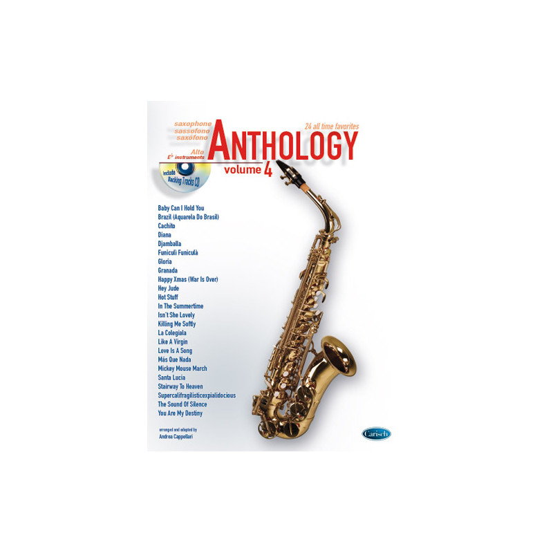 Anthology: 24 All Time Favorites Eb Alto Sax 4 (libro/CD)