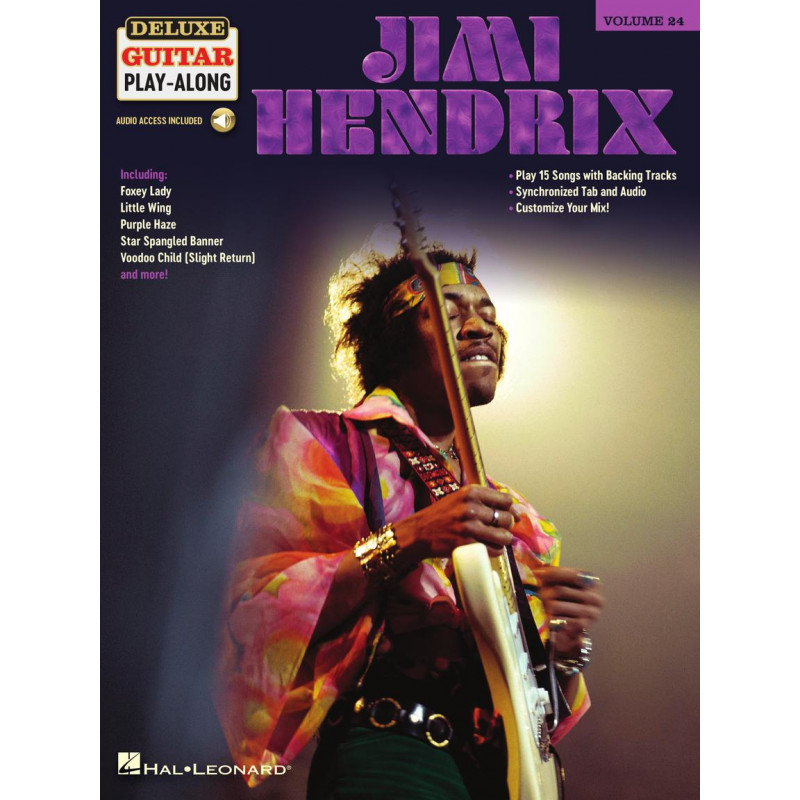 Hendrix: Deluxe Guitar Play-Along Volume 24 (book/Audio Online)