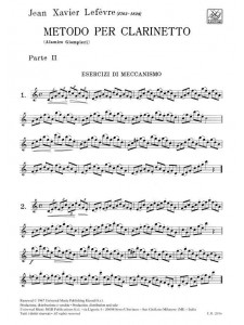 Metodo per clarinetto - Volume 2°