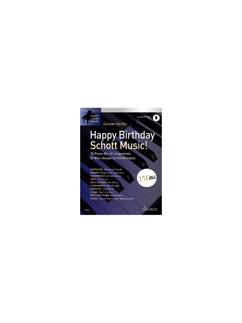 Happy Birthday, Schott Music! Piano (book/Audio Online
