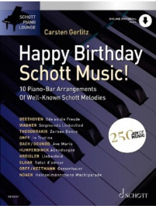 Happy Birthday, Schott Music! Piano (book/Audio Online