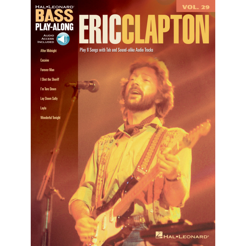 Eric Clapton: Bass Play-Along Volume 29 (book/CD)