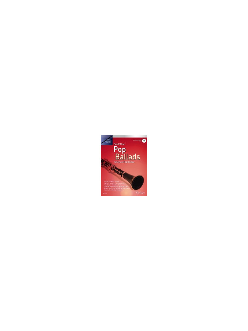 Pop Ballads for Clarinet (book/CD Play-Along)
