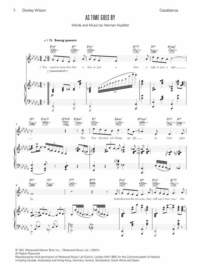 Piano Songs From The Movies (Piano/Voice)