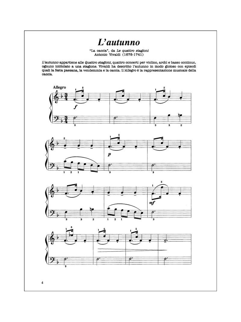 Primi passi sulla tastiera del pianoforte - Con i capolavori del Sei e Settecento