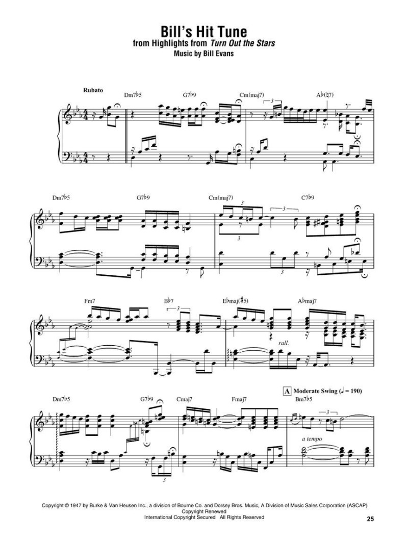 Bill Evans Omnibook for Piano