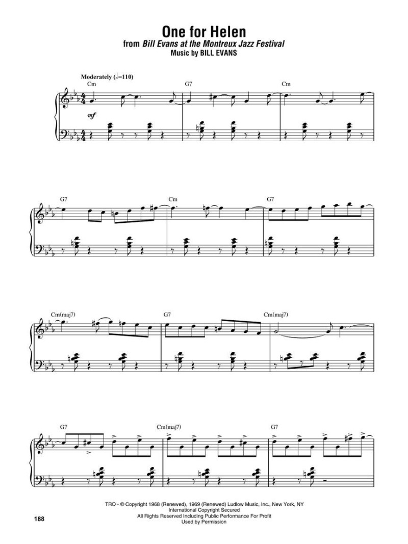 Bill Evans Omnibook for Piano