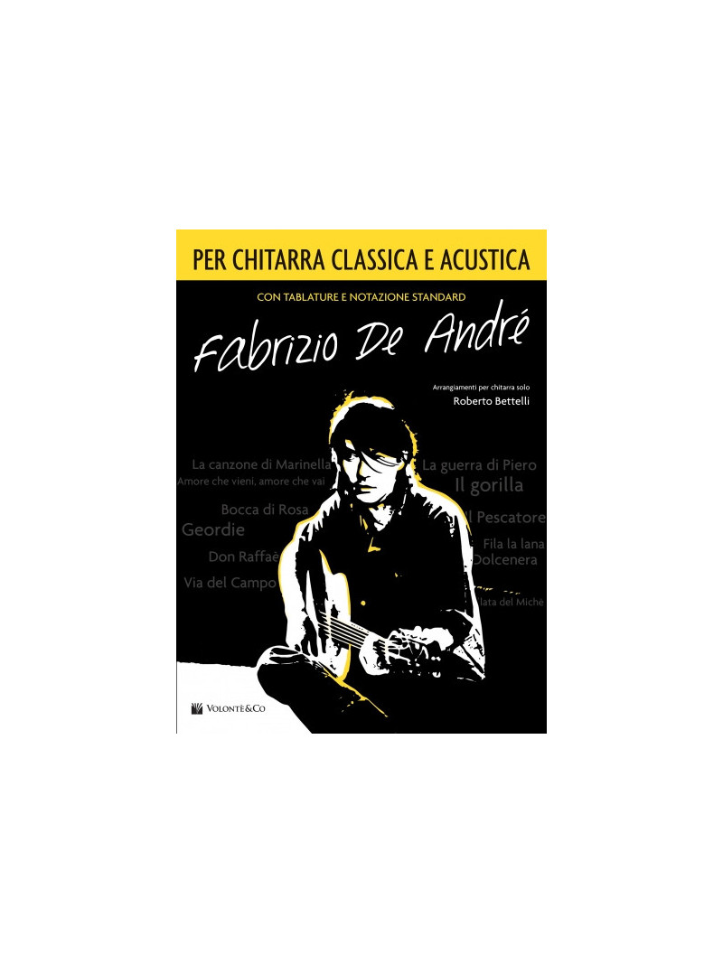 Fabrizio de Andre' per chitarra classica e acustica