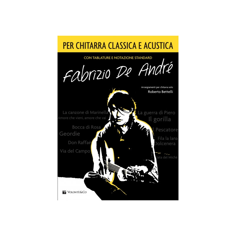 Fabrizio de Andre' per chitarra classica e acustica