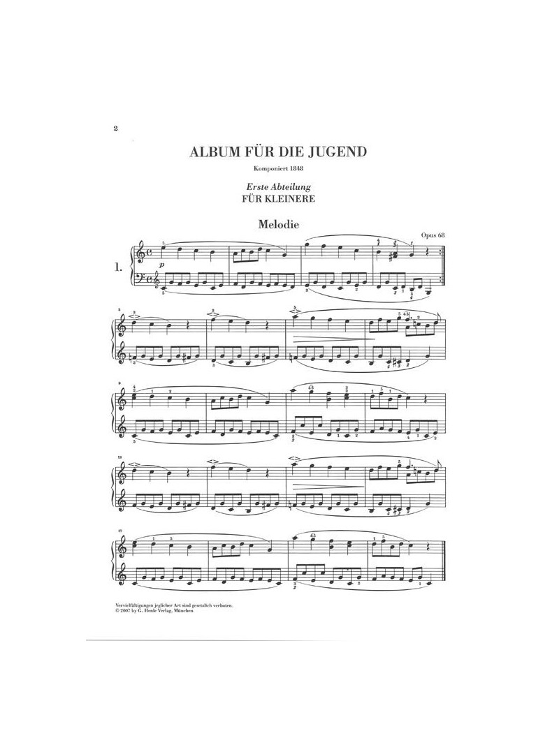 Album Fur Die Jugend Op.68