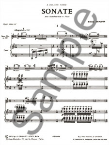 Sonata For Alto Saxophone And Piano