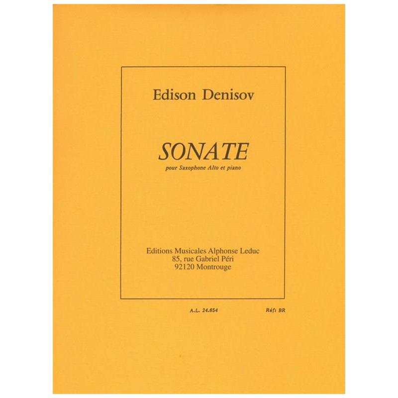 Sonata For Alto Saxophone And Piano