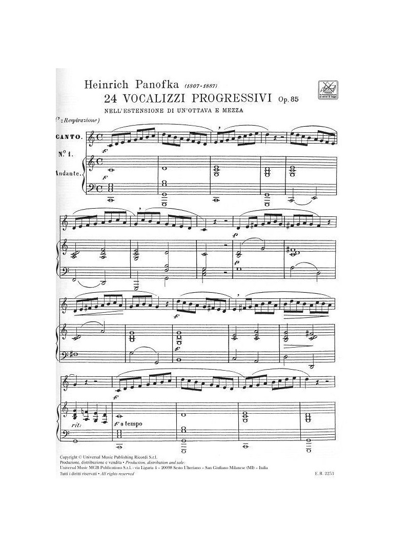 24 vocalizzi progressivi op. 85