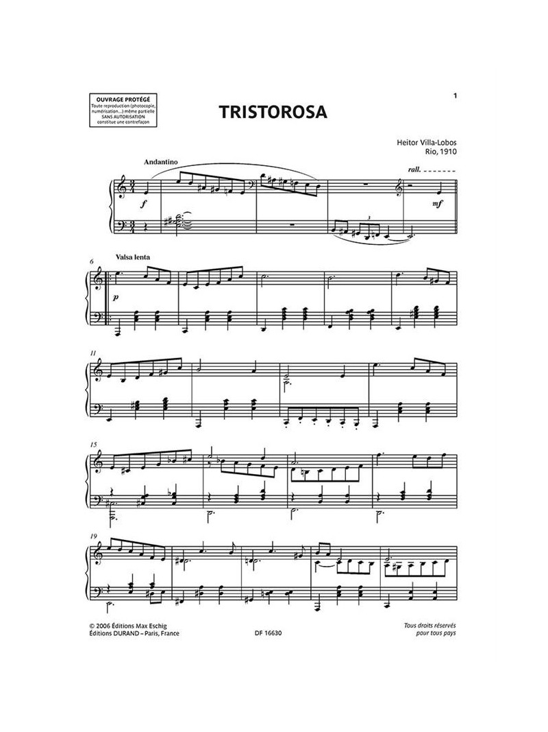 Heitor Villa-Lobos - Œuvres pour piano