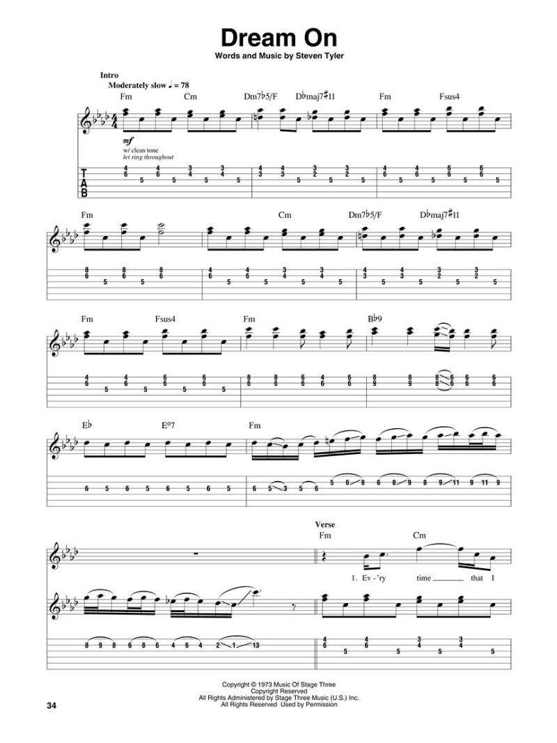 Aerosmith: Guitar Play-Along Volume 48 (book/Audio Online)