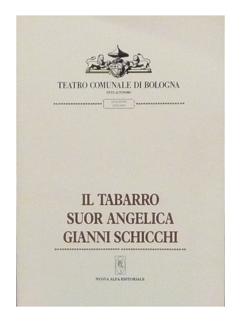 Il tabarro, Suor Angelica, Gianni Schicchi (libretto)