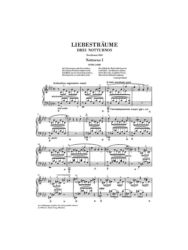 Liszt - Liebesträume (Three Notturnos)