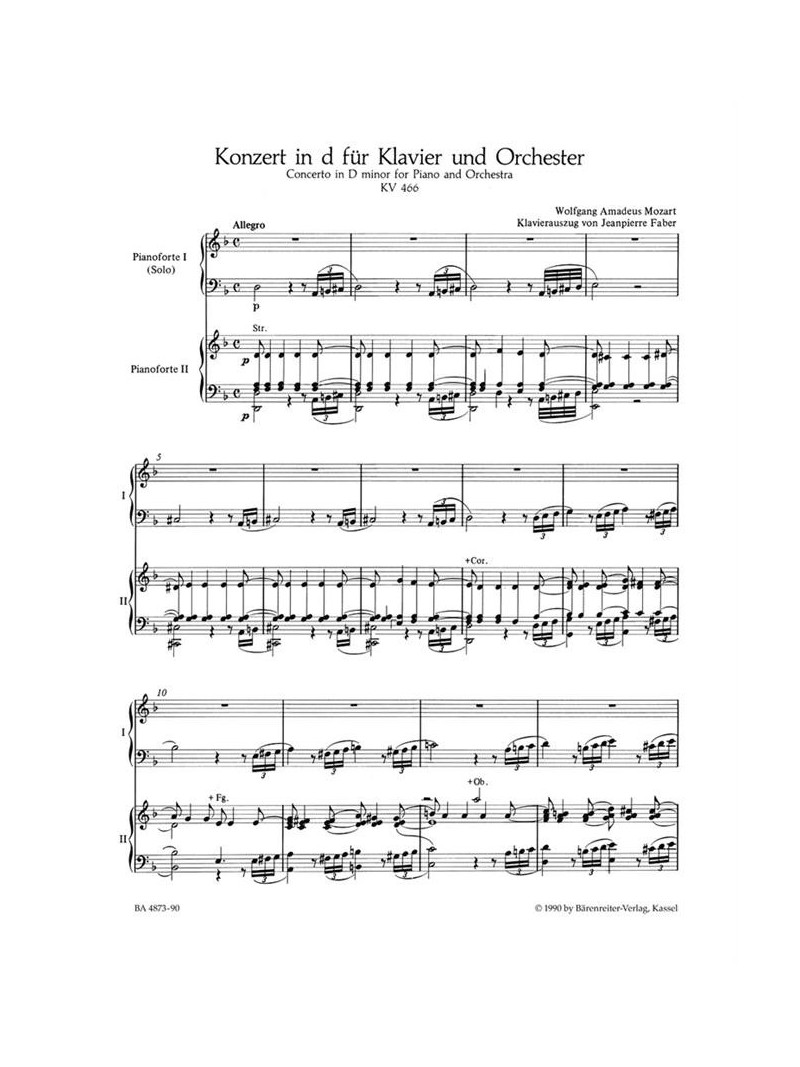 Piano Concerto No. 20 in D minor K. 466