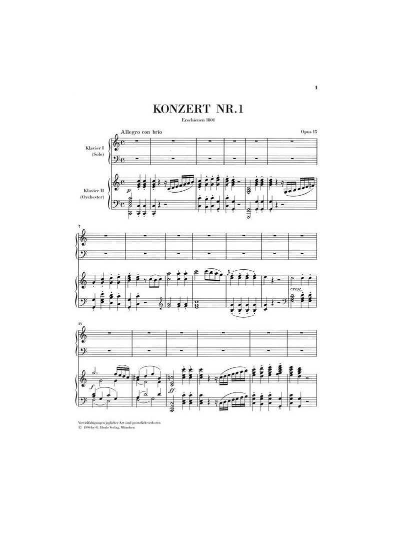Beethoven - Concerto No.1 In C Op.15