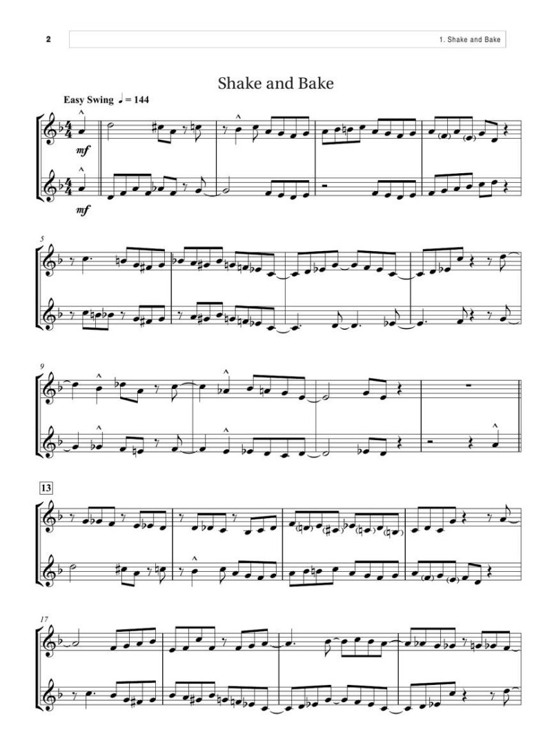 Jazz Duets - Etudes for Phrasing and Articulation