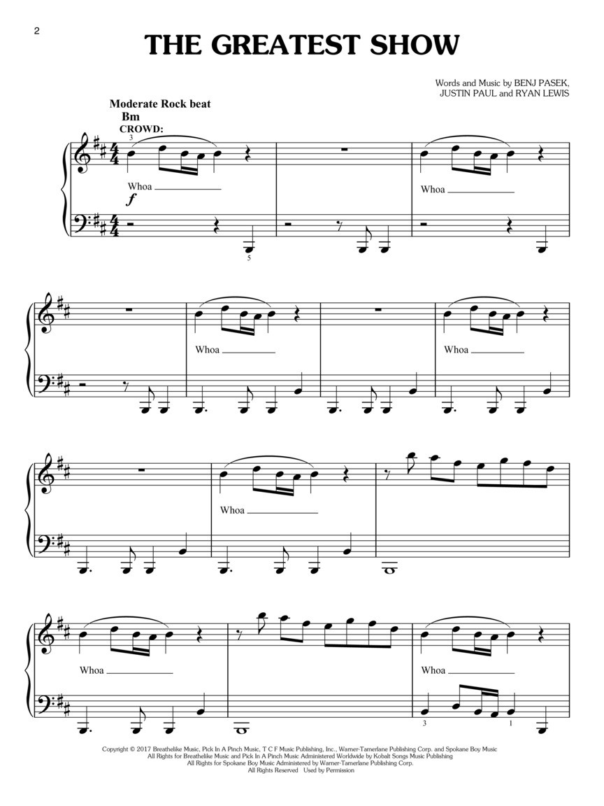 The Greatest Showman (Easy Piano)