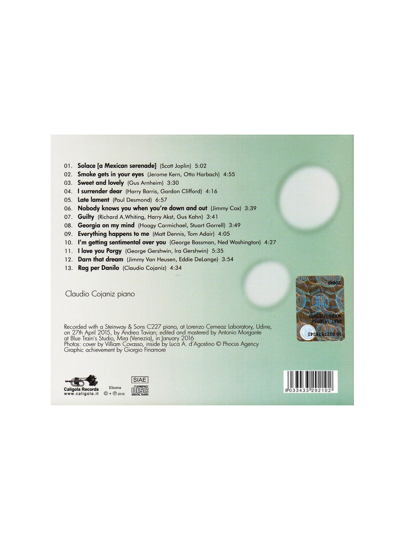 Claudio Cojaniz ‎– Stride Vol. 2 (CD)