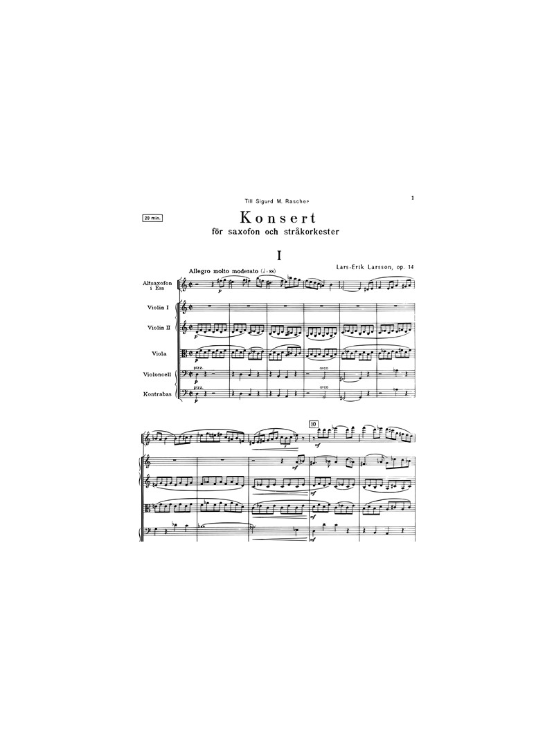Concerto for Saxophone and String Orchestra