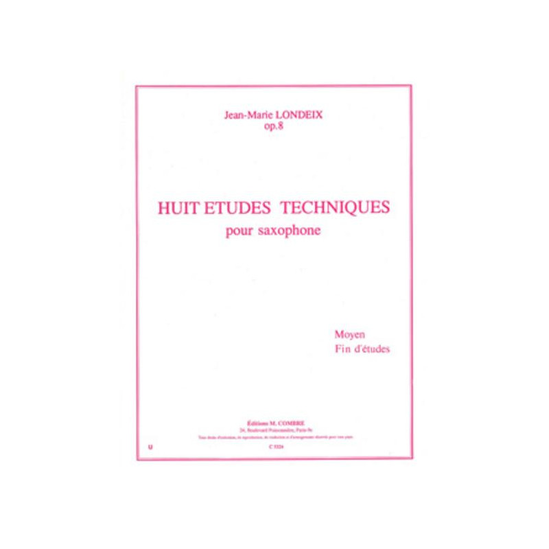 Huit Etudes techniques pour Saxophone