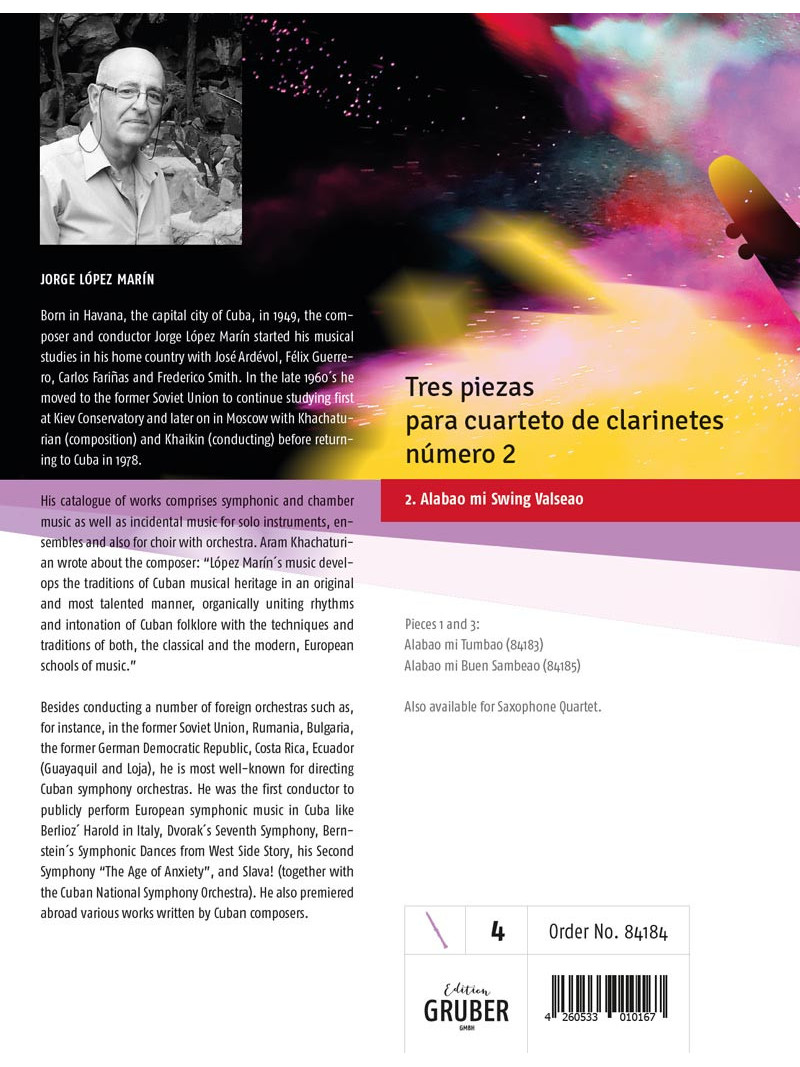 Tres Piezas N°2 - 2. (saxophone quartet)