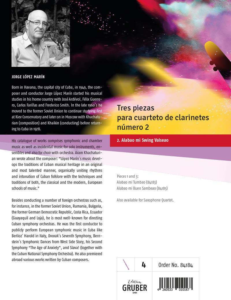 Tres Piezas N°2 - 2. (saxophone quartet)