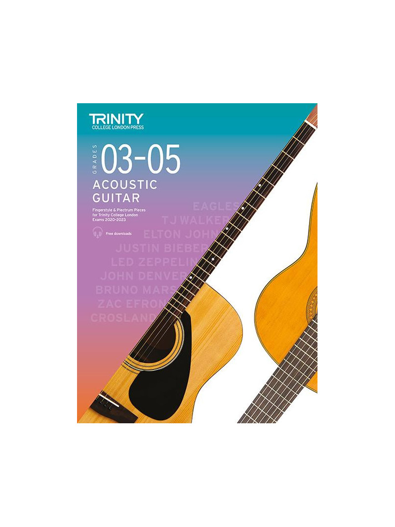 Trinity College London: Acoustic Guitar Grade 3-5 2020-2023