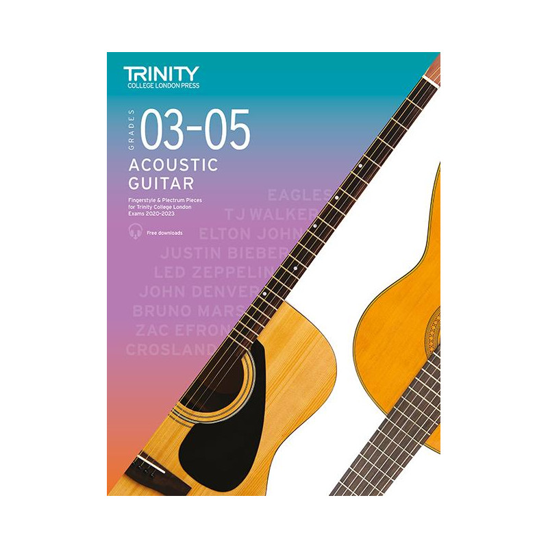 Trinity College London: Acoustic Guitar Grade 3-5 2020-2023