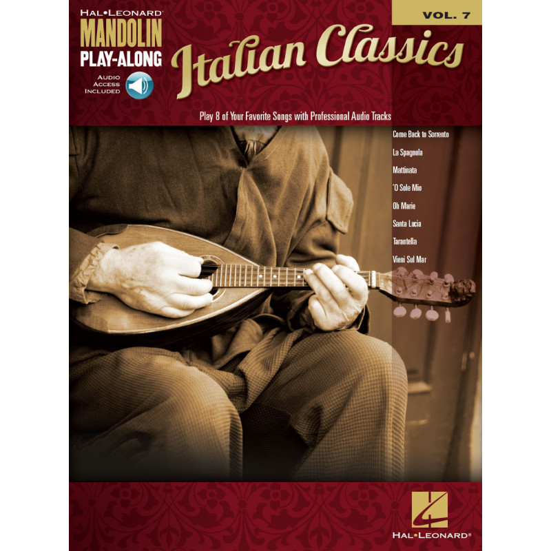 Italian Classics : Mandolin Play-Along Volume 7 (book/Audio Online)