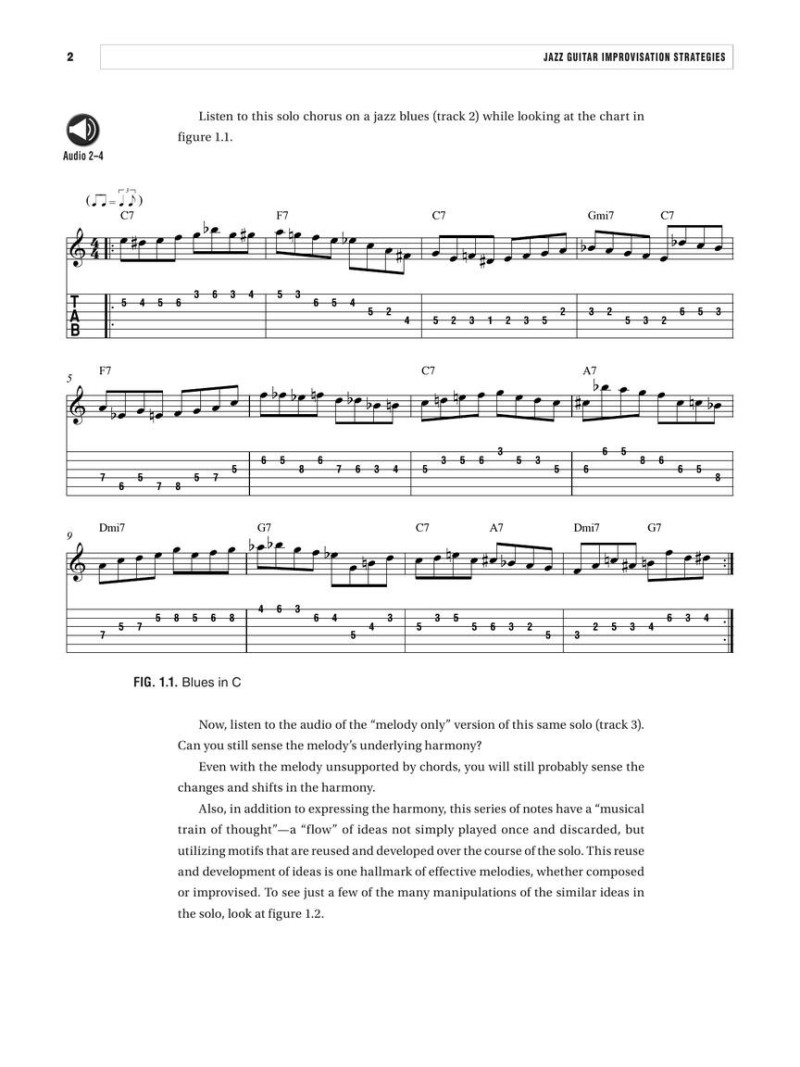 Jazz Guitar Improvisation Strategies (book/Audio Online)