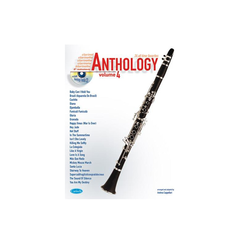 Anthology: 24 All Time Favorites Clarinet 4 (libro/CD)