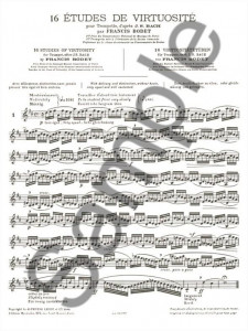 16 Etudes de Virtuosite d'apres Bach (Trompete)