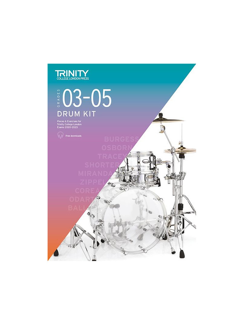 Drum Piano Exam Pieces & Exercises 2021-2023 Grade 03-05 (book/Audio Download)