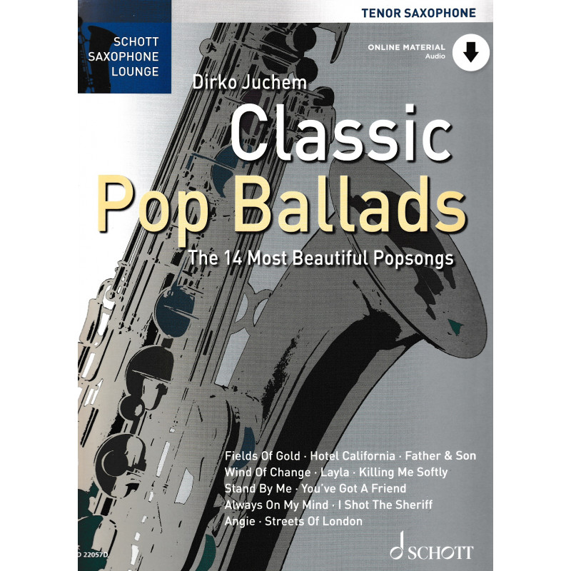 Classic Pop Ballads For Tenor Saxophone (book/Audio Online)