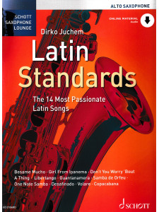 Latin Standards For Alto Saxophone (book/Audio Online)