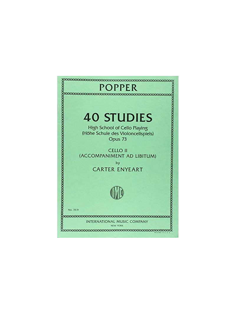 40 Studies (High School of Cello Playing) Op 73
