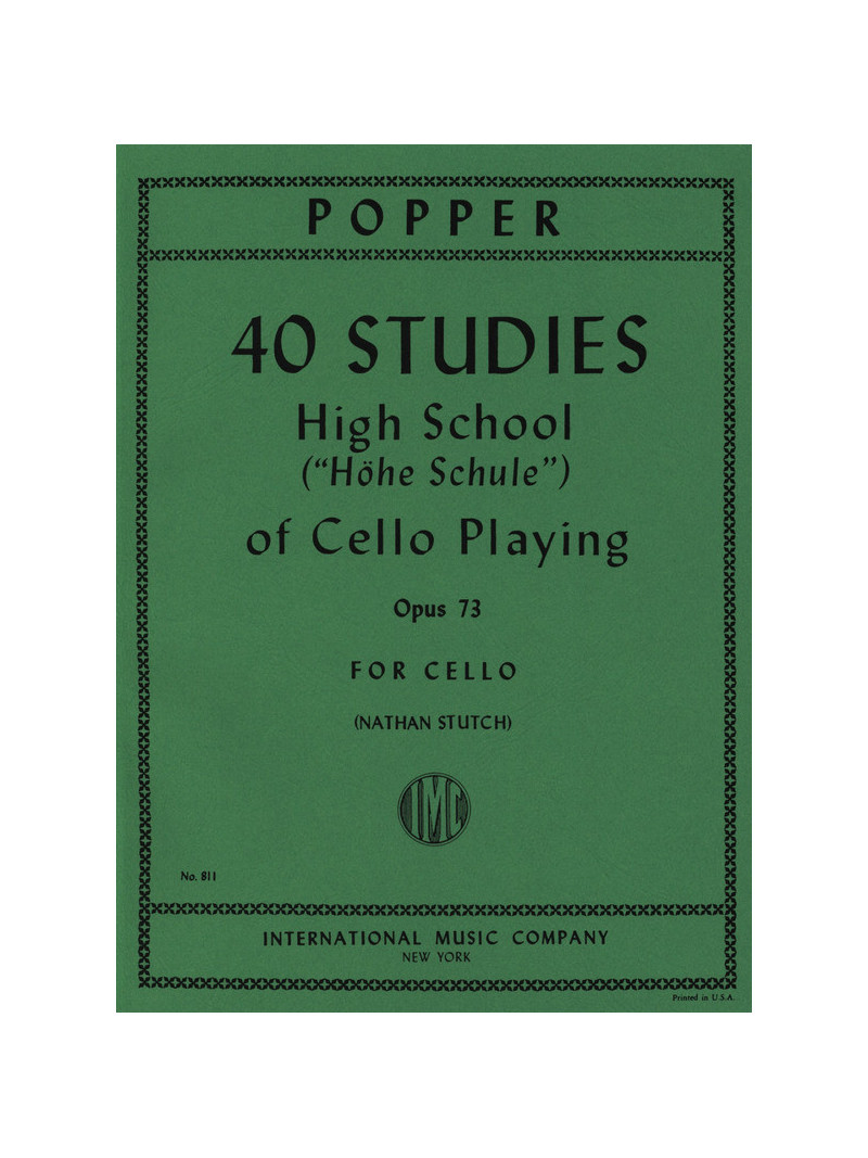 40 Studies - High School of Cello playing op 73