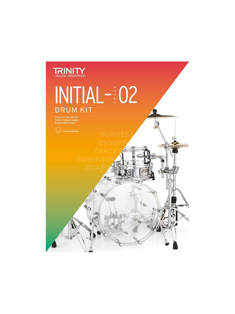Trinity Drum Kit Initial - Grade 2   2021-2023 (book/Audio Download)