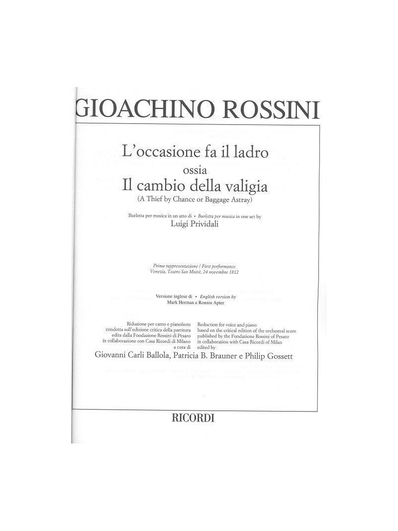 L'occasione Fa Il Ladro