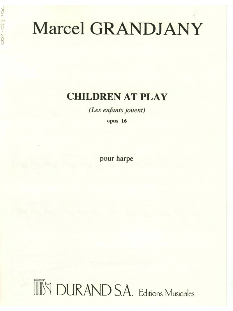 Children At Play op.16 - Pour harpe