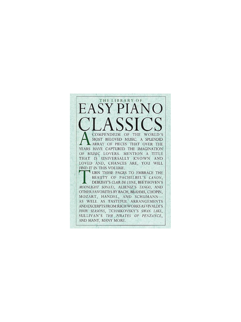 The Library of Easy Piano Classics 1