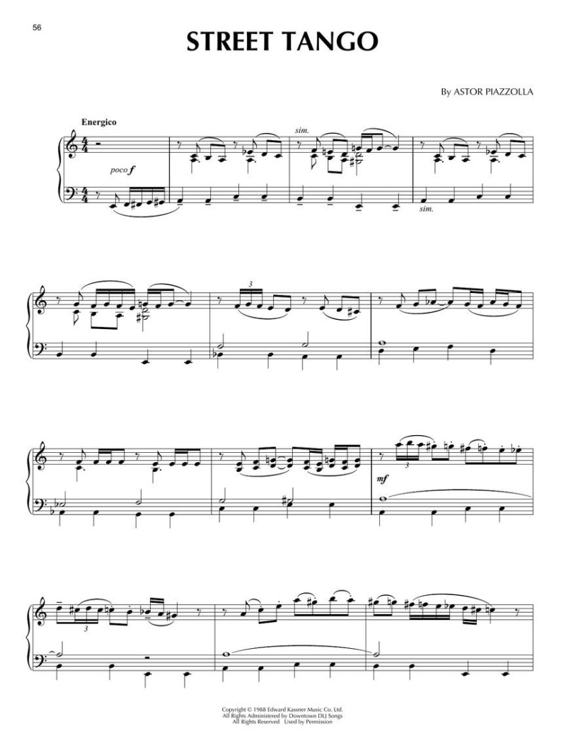 Astor Piazzolla - Piano Collection